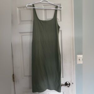 Zara Olive Green Midi Dress